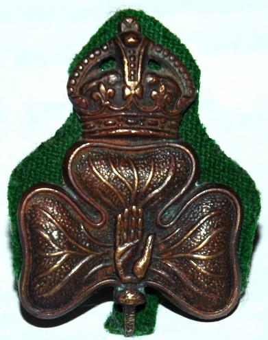 36th Ulster Y.C.V. OFFICERS BRONZE CAP BADGE