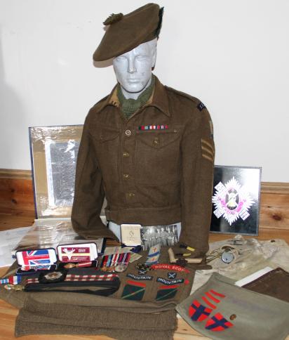 WW2 7th/9th ROYAL SCOTS COMPLETE UNIFORM AND MORE - ATTRIBUTED