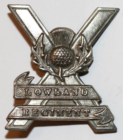 LOWLAND REGIMENT CAP BADGE