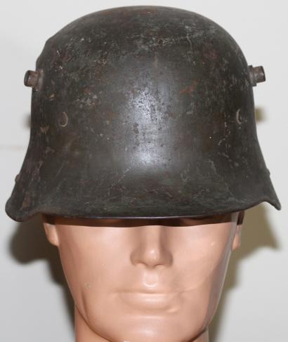 GERMAN M16 DUCK BILL HELMET - BATTLE DAMAGED - BING