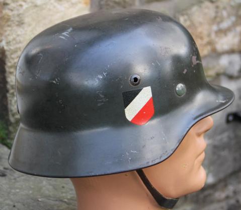 GERMAN M35 DOUBLE DECAL ARMY/ HEER HELMET