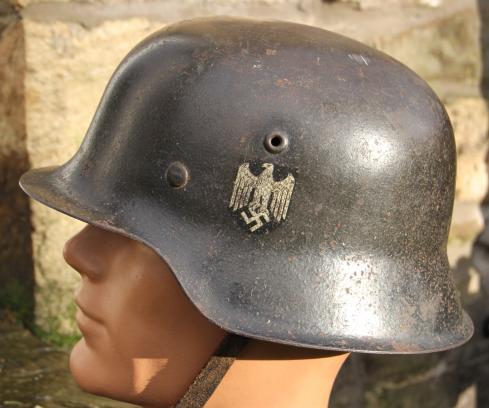 M42 HEER SINGLE DECAL HELMET - 