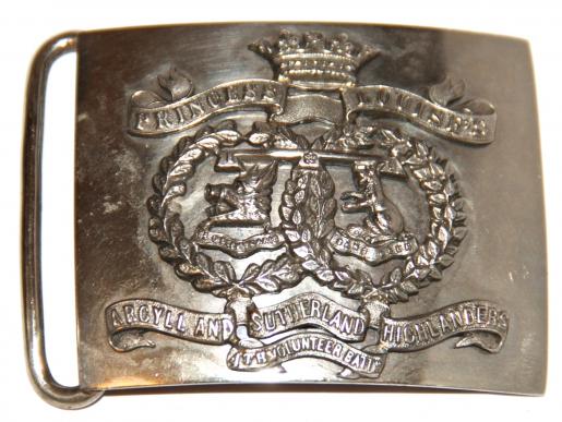 4TH V.B. ARGYLL& SUTHERLAND HLDRS. TERRITORIAL OFFICERS WAIST BELT PLATE