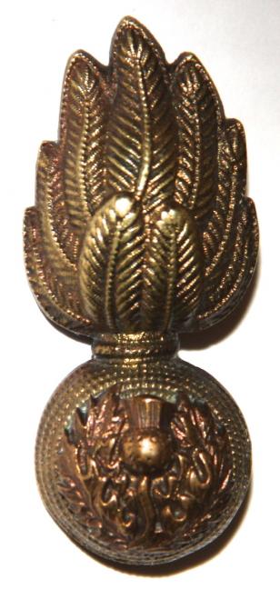 WW1 ROYAL SCOTS FUSILIERS OFFICERS COLLAR BADGE - OSD