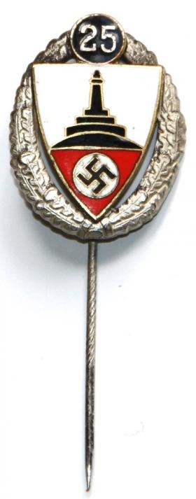 GERMAN WW2 VETERAN 25 YEAR SERVICE STICK PIN