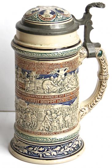 1920'S / 30'S ANTI SEMITIC BEER STEIN