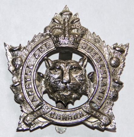 ARGYLL & SUTHERLAND OF CANADA POST'52 CAP BADGE - SCULLY