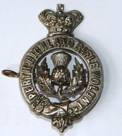 PERTH HIGHLAND RIFLE VOLUNTEERS ( BLACK WATCH ) CAP BADGE