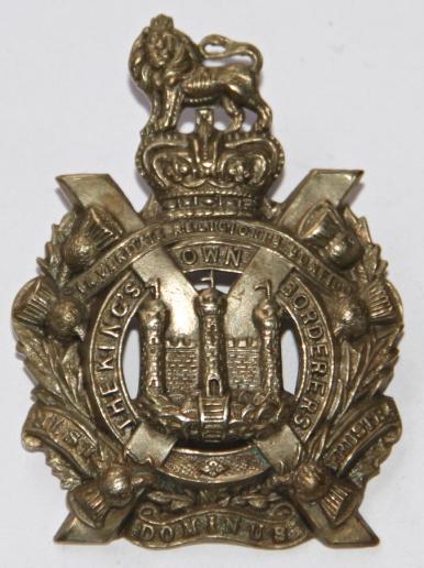 VICTORIAN KINGS OWN BORDERERS SERGEANTS GLENGARRY  BADGE