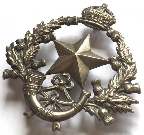 CAMERONIANS ( SCOTTISH RIFLES ) VOLUNTEER OFFICERS POUCH BADGE