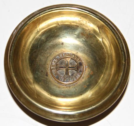 WW1 FIRST AID NURSING YEOMANRY (FANY) TRENCH ART PIN DISH