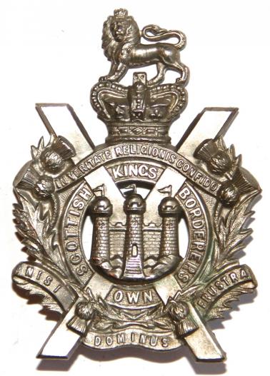 VICTORIAN KINGS OWN SCOTTISH BORDERERS HELMET PLATE CENTRE