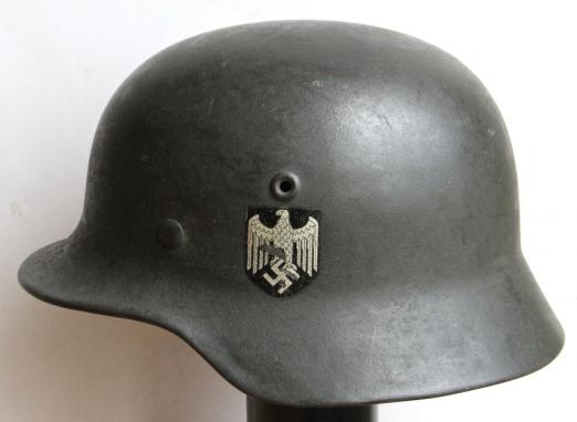 GERMAN M40 ARMY SINGLE DECAL HELMET - QUIST