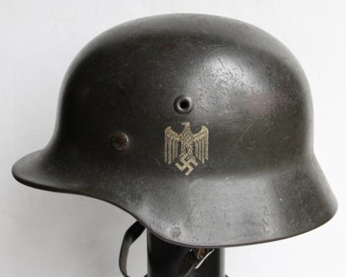 WW2 GERMAN M35 ARMY SINGLE DECAL HELMET