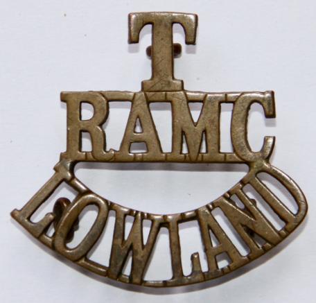 T RAMC LOWLAND SHOULDER TITLE