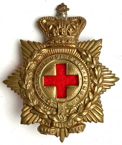 BRITISH VICTORIAN MEDICAL STAFF CORPS SHAKO  BADGE