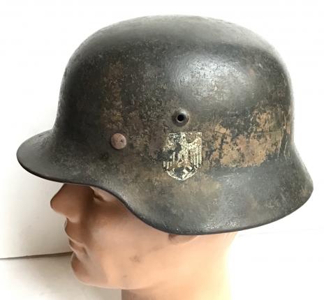 GERMAN WW2  SINGLE DECAL ARMY DAK M40 CAMO HELMET 