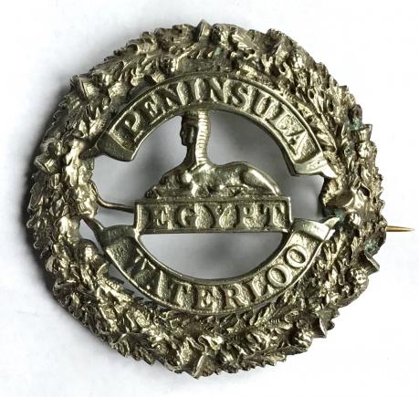 CAMERON HIGHLANDERS - WW1 - NAMED PLAID BROOCH