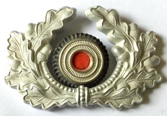 GENUINE & ORIGINAL WW2 GERMAN NCO’S VISOR CAP WREATH & COCKADE