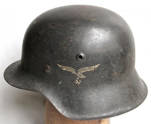 GERMAN WW2 M42 LUFTWAFFE SINGLE DECAL HELMET