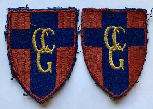 COMMAND CONTROL GERMANY - MATCHED PAIR OF FORMATION SIGNS - ATTRIBUTED
