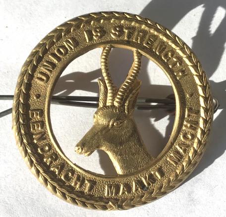 WW1 SOUTH AFRICAN DEFENCE FORCE CAP BADGE