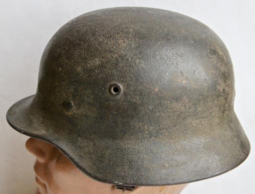 GERMAN M40 HELMET - ZIMMERIT CAMO - Q64 -  T 742