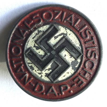 GERMAN 3RD REICH NSDAP PARTY BADGE - CARL POELLATH