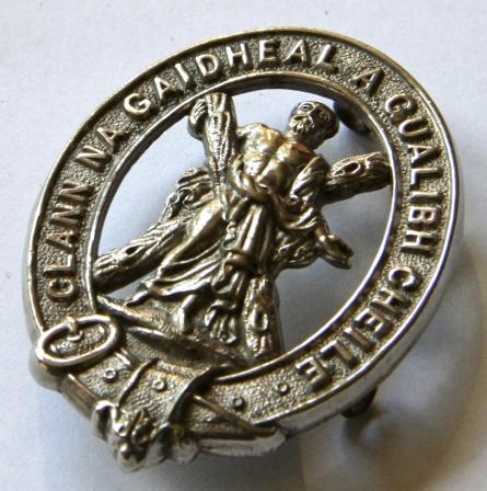 ROYAL SCOTS - 2ND HIGHLAND COY. - 1ST CITY OF EDINBURGH RIFLE VOLUNTEERS CAP BADGE