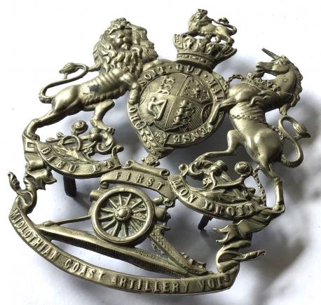 1ST MIDLOTHIAN COAST VOLUNTEER ARTILLERY HELMET PLATE.