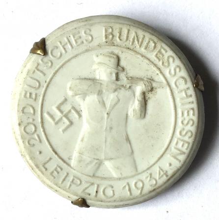 GERMAN 3RD REICH LEIPZIG 1934 DAY BADGE