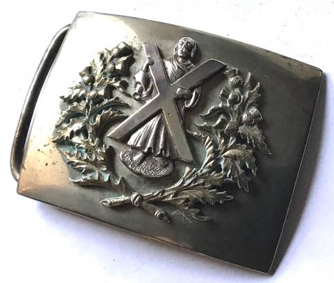 VICTORIAN -  CAMERON HLDRS. - TERRITORIAL OFFICERS DIRK BELT PLATE