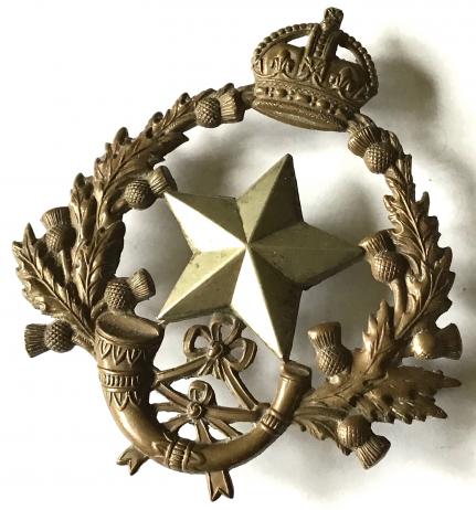 CAMERONIANS ( SCOTTISH RIFLES ) OFFICERS POUCH BADGE