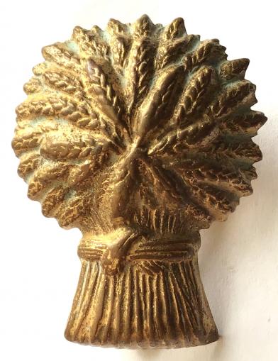 WW2 - LOTHIAN & BORDERS HORSE BRASS CAP BADGE - SLIDER