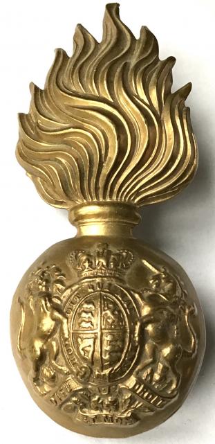 VICTORIAN ROYAL SCOTS FUSILIERS BUSBY GRENADE BADGE