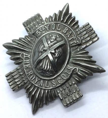 5TH VOLUNTEER BTN ( LEITH ) ROYAL SCOTS CAP BADGE