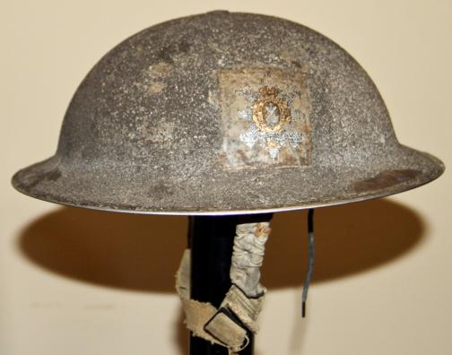 WW2 BRITISH 9TH H.L.I. - OFFICERS TOMMY HELMET