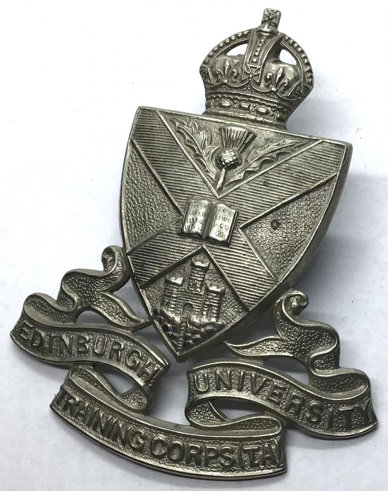 WW2 - EDINBURGH UNIVERSITY O.T.C. CAP BADGE