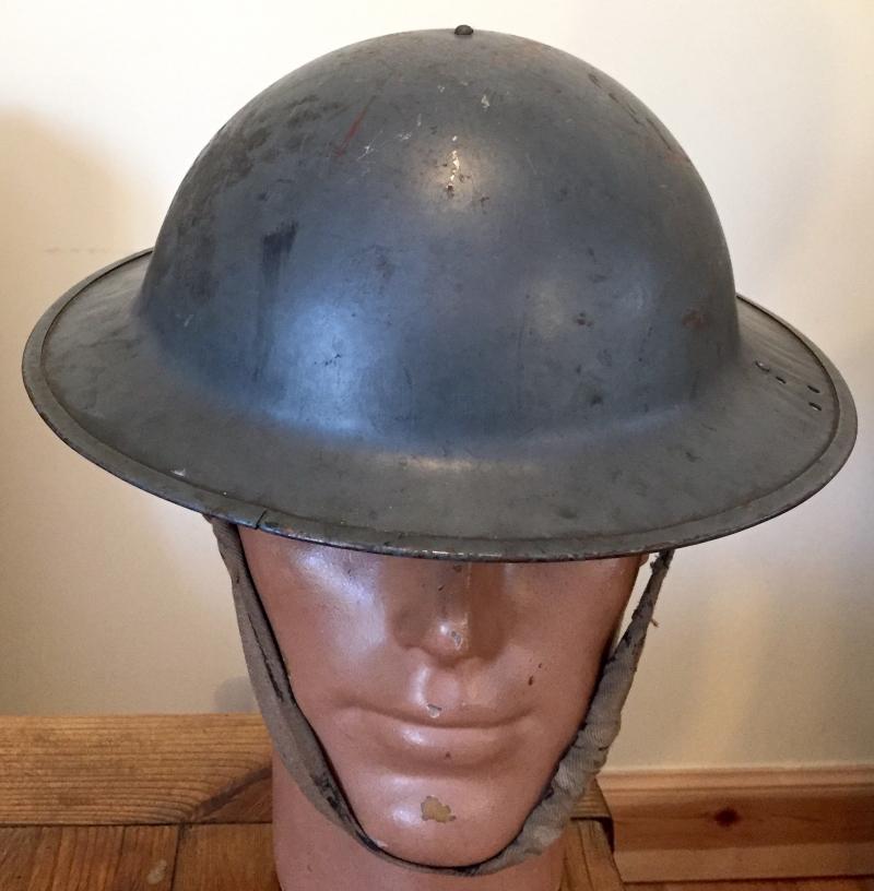 WW2 BRITISH HOME FRONT TOMMY HELMET - RARE VARIANT