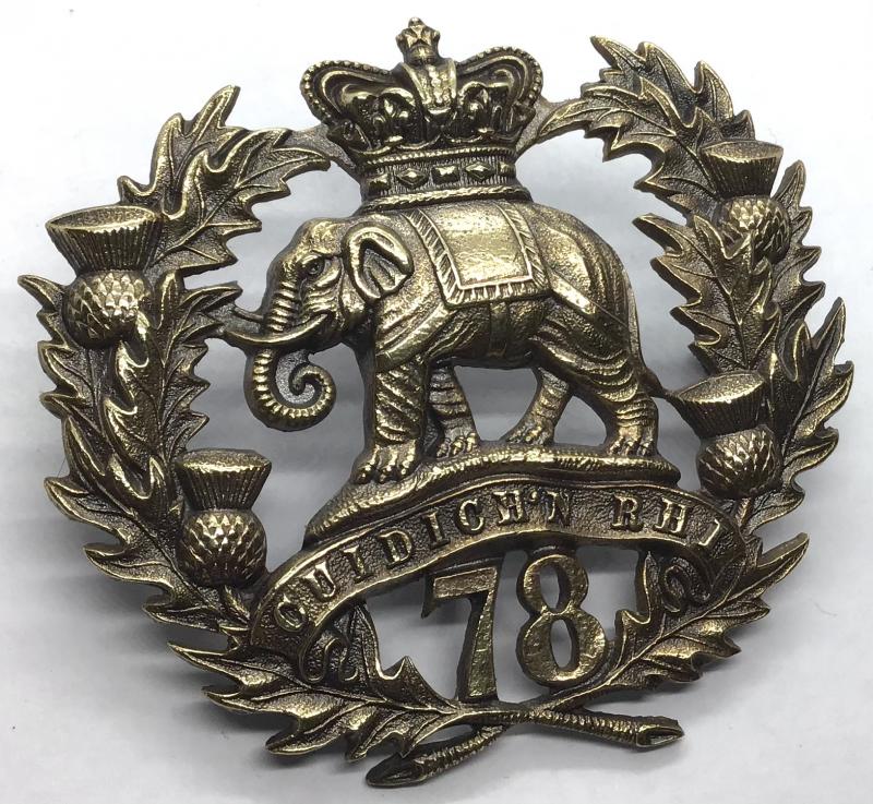 78TH (ROSS-SHIRE BUFFS) SEAFORTH HIGHLANDERS BADGE