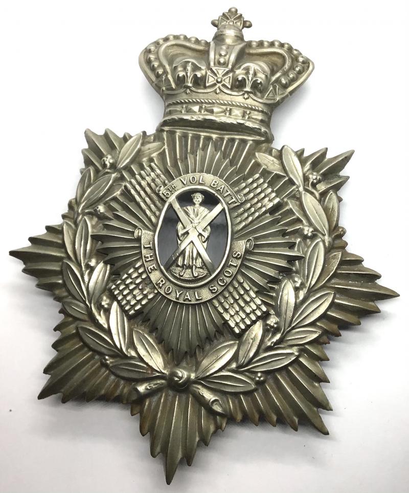 VICTORIAN - 5TH ROYAL SCOTS HELMET PLATE