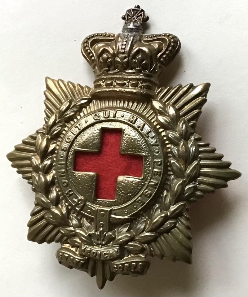 VICTORIAN MEDICAL STAFF CORPS CAP  BADGE - 1883