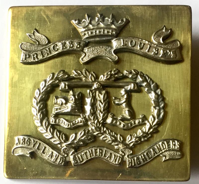 ARGYLL & SUTHERLAND HLDRS. BELT PLATE DEVICE