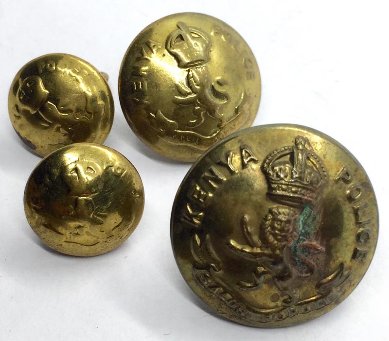 KENYA POLICE BRASS TUNIC BUTTONS