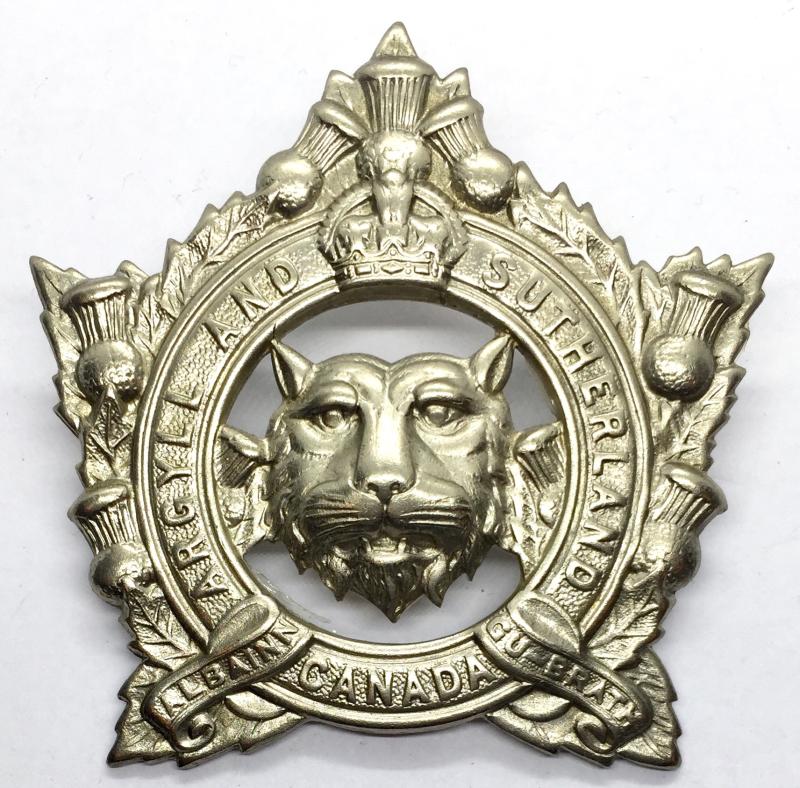 WW1 - 91ST ARGYLLS OF CANADA CAP BADGE