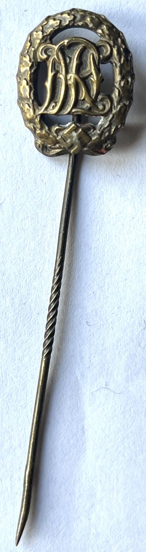 WW2 GERMAN DRL SPORTS AWARD STICK PIN