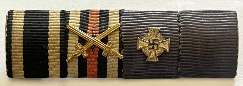 GERMAN MEDAL BAR OF 4 WITH 50 YEARS FAITHFUL SERVICE