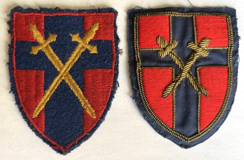 TWO OF 21ST ARMY GROUP FORMATION PATCHES