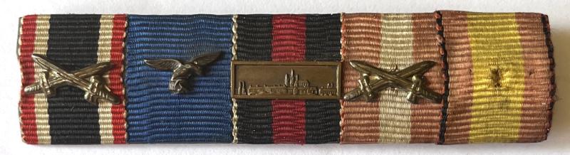 WW2 GERMAN MEDAL BAR OF 5