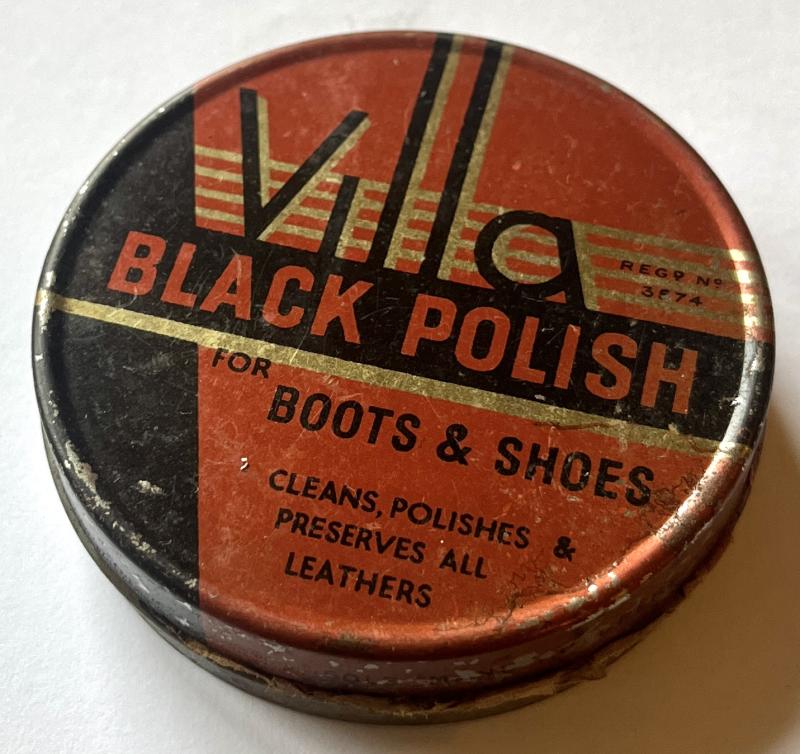 WW2 ISSUE BRITISH BOOT POLISH WITH CONTENTS